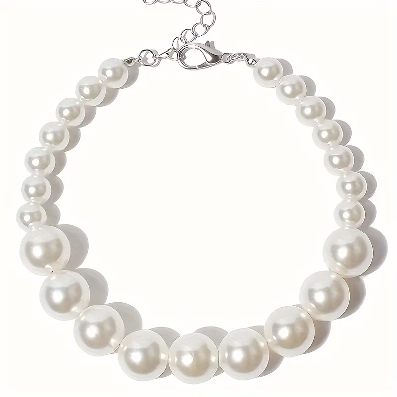 Collar Bijou de Perlas para Mascota — Talla M